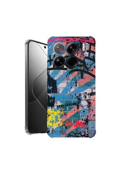 bestcase ¬Æ Husa pentru Xiaomi 15 Pro, Anti Shock 1.5MM, Graffiti Wall, Prote...