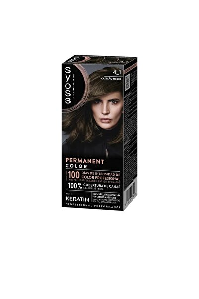 Syoss Permanent hair dye PERMANENT COLOR 4.1 medium brown