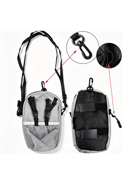 Choice5 GRAY B Backpack Shoulder Strap Attachment Bag Smartphone Pouch Waterp...