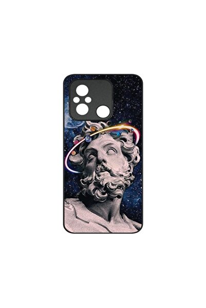 bestcase Λεπτή Γυάλινη Θήκη, Συμβατή με Xiaomi Redmi 12C, Σχέδιο Διαστημικής ...