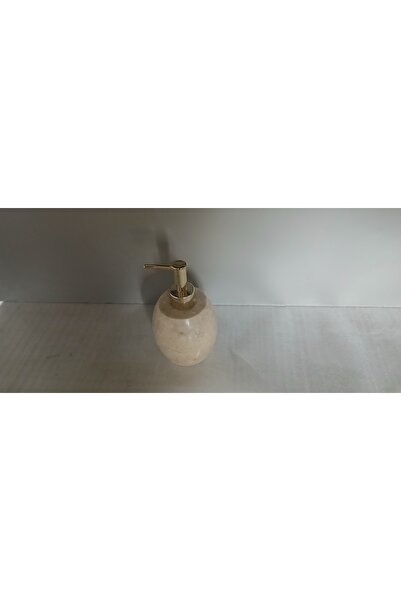 Home Umut Marble Beige Oval Cut Liquid Soap Dispenser