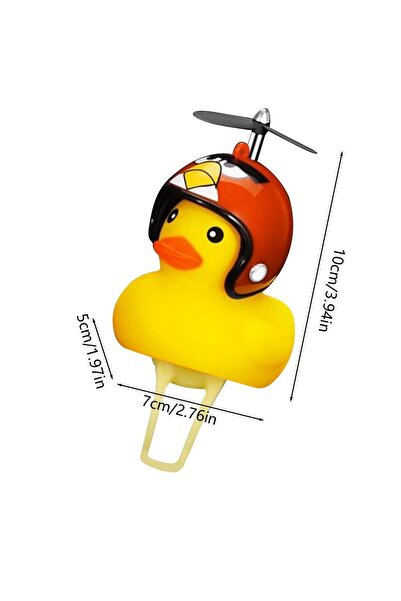 choice2 Red Duck Bicycle Bell LED Light Bike Bell Bicycle Bell Loud Crisp Cle...