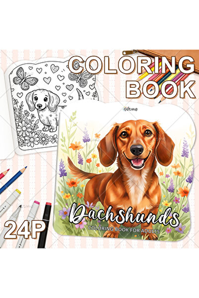 Choice MULTI DOG Coloring Book for Adults Cute Cozy Daily Activities Irregula...