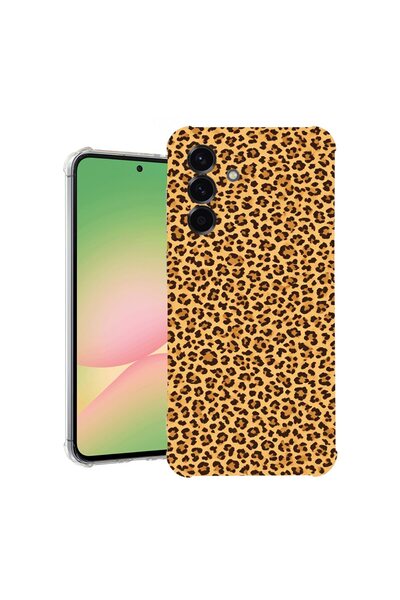 bestcase Калъф за Samsung Galaxy S25 Plus, противоударен 1.5 мм, с леопардов ...