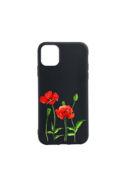 bestcase Husa Silicon Red Flower, compatibila cu Xiaomi Mi 11 Lite 5G / 4G, r...