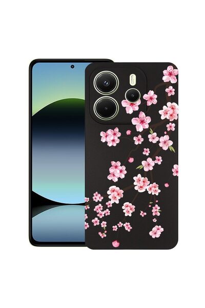bestcase Θήκη για Xiaomi Redmi Note 14, Ιαπωνικό Κερασιά, Λεπτή Σιλικόνη 0.8M...