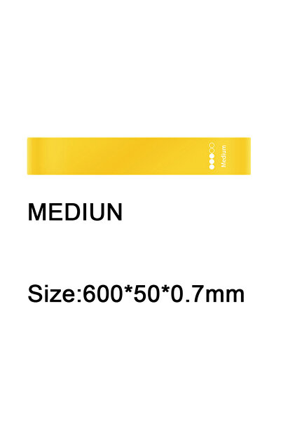 Choice5 yellow Fitness Elastic Band Resistance Band Yoga Exercise Training Gy...