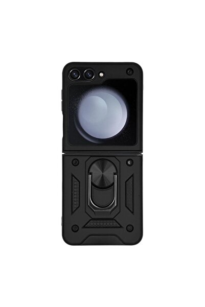 Sonique Θήκη Ring Armor CamPro για Samsung (Large Hole) Galaxy Z Flip 5 Μαύρο