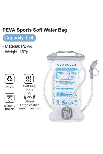 Choice BOT242-WHI-1.5L NEWBOLER 1.5/2/ 3L Outdoor Sport Camping Water Bladder...