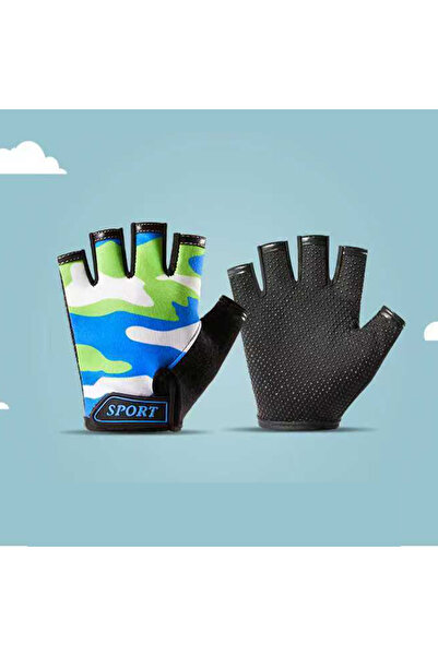 Choice camo green Children's Gloves Summer Hiking Cycling Roller Skating Glov...