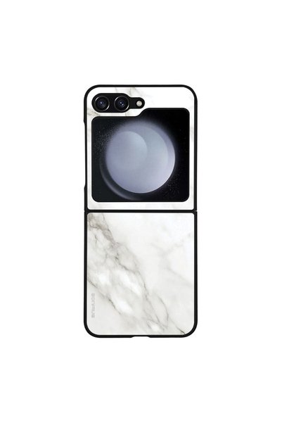 Sonique Θήκη Marble Series για Samsung Galaxy Z Flip 5 Λευκό