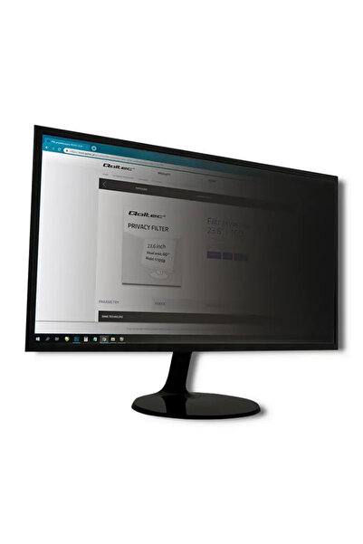 Qoltec Filtru de confidențialitate GDPR 23.6 " (16:9)