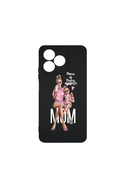 bestcase ¬Æ Husa Premium Silicon, Compatibila Cu Xiaomi Redmi 13, Girl Mom Ma...