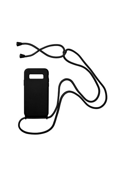 Sonique Θήκη Σιλικόνης με Κορδόνι CarryHang Samsung Galaxy S10 Plus Μαύρο