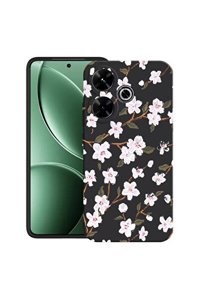 bestcase Husă pentru Xiaomi Redmi 13x cu design Floare de primăvară, TPU Mat ...