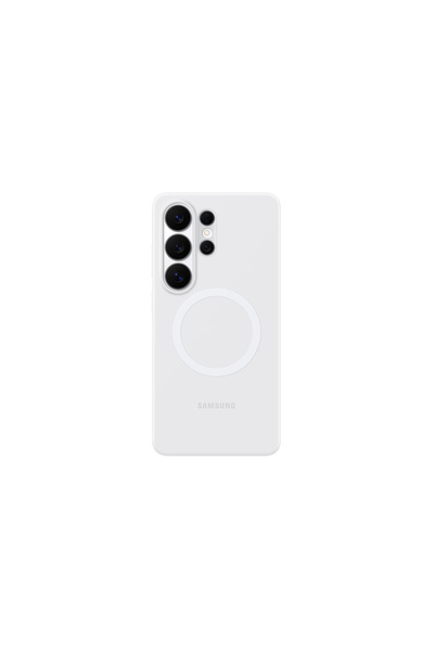 Samsung Galaxy S26 Ultra Silikon Magnet Kılıf Beyaz