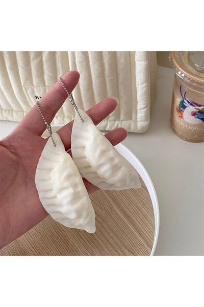 Choice dumpling 1pc 4CM Cute Simulation Dumpling Squishy Stress Relief Toy wi...
