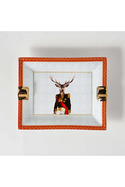 VİTELLİ Deer General Decorative Ashtray Porcelain Ash Tray 17 cm