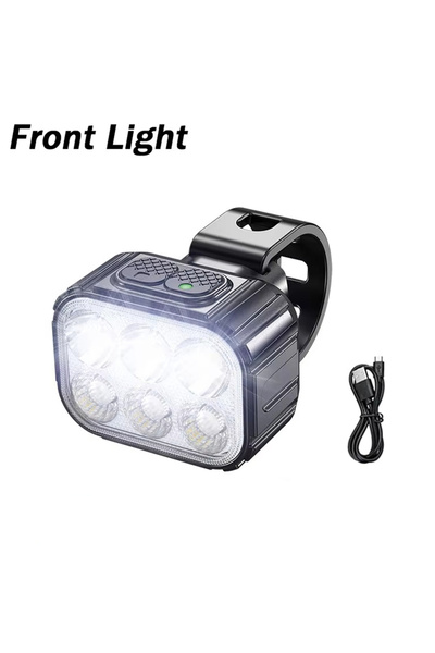 Choice Front Light Bicycle Front Rear Lights USB Rechargeable Lamp LED Headli...