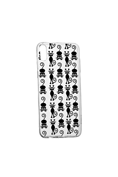 bestcase Husa Silicon Compatibila Cu Xiaomi Redmi 9AT, Black Cat, rezistenta ...
