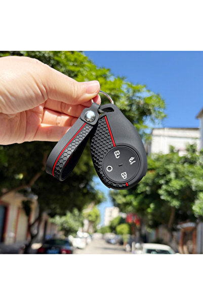 choice2 redchain set Silicone Soft Key Case For Toyota BZ3X 2025 2026 Key Hol...