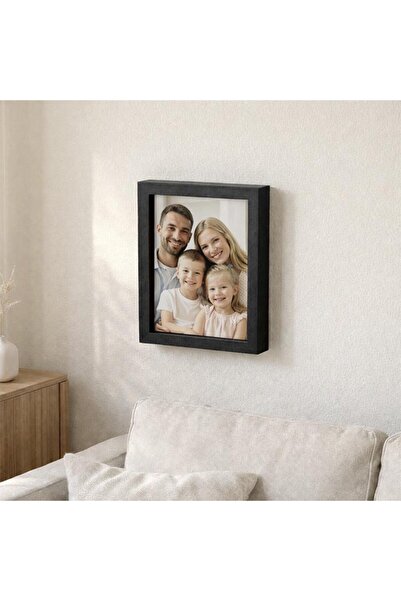 sanalbayim Siyah Ahşap Derin Fotoğraf Çerçevesi 15x20