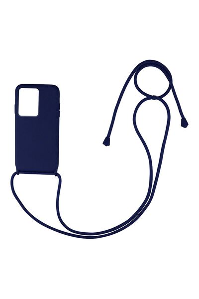 Sonique Θήκη Σιλικόνης με Κορδόνι CarryHang Xiaomi Redmi Note 12 Pro Plus Μπλ...