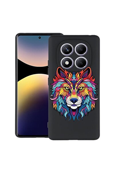 bestcase ¬Æ Husa pentru Xiaomi Redmi Note 14 Pro 4G, Dream Colors - Wolf, Sli...