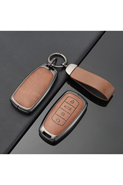 Choice Brown Car Key Case Cover Holder Shell for Chery Jaecoo J7 J8 7 Phev 20...