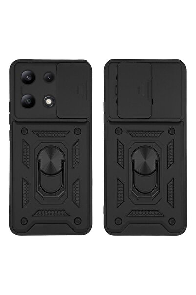 Sonique Θήκη Ring Armor CamPro για Xiaomi Redmi Note 13 4G Μαύρο