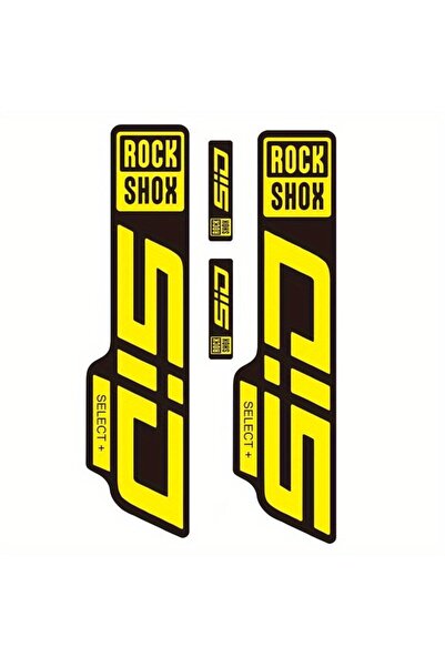 choice2 yellowblack 1set RockShox SID Select+ Fork Stickers Clear Vinyl with ...