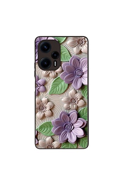 Sonique Θήκη 3D Flower Series για Xiaomi Poco F5 5G Βιολετί