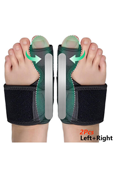 choice2 Black-LeftRight-2pcs ﻿ 1/2PCS Bunion Brace - Big Toe Corrector Straig...