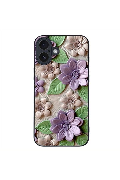 Sonique Θήκη 3D Flower Series για Apple iPhone 16 Plus Βιολετί