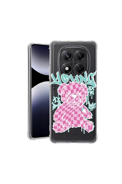bestcase Husă pentru Xiaomi Redmi Note 14 Pro Plus, Antișoc 1.5MM, Ursuleț de...