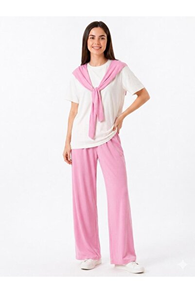 asur boutique Asur Boutique Women's Shawl Collar Tracksuit Set Daily Comforta...