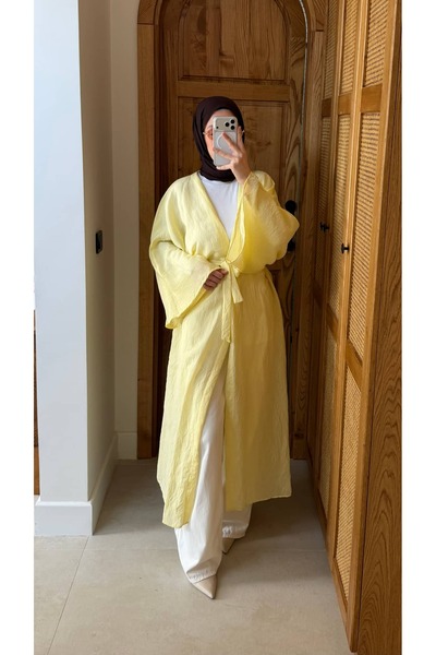 Minharir Mary Tül Uzun Kimono