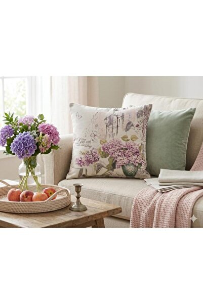 Believe Spring Breeze Jacquard Woven Tapety Decorative Kirlent 45*45