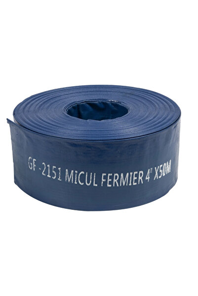 micul fermier Furtun apa refulare Flat PVC 4' 50M 2 bar