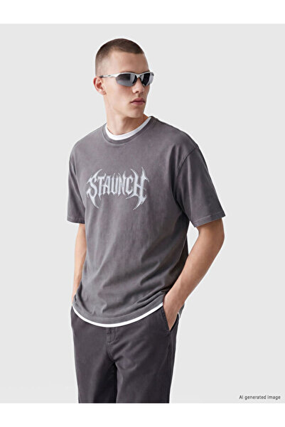 LC Waikiki Tricou pentru bărbați cu imprimeu Sparkly Choices Zero Roba Collar...