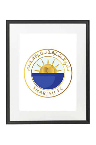 Boomah Accessories Sharjah FC, UAE Pro League , Soccer Gift , Poster with Fra...
