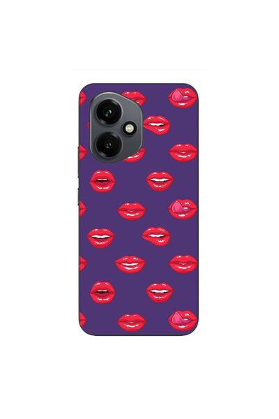 OEM Case compatible with Honor 400 Silicone Gel Tpu Lips Pattern