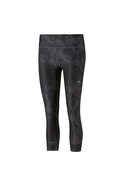 Puma Women Run Favourite Printed 3/4 Running Leggings - Black