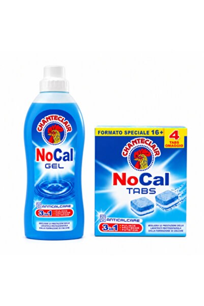 Chanteclair Set anti-calcar NoCal pentru mașina de spălat – Gel 750 ml + Tabl...