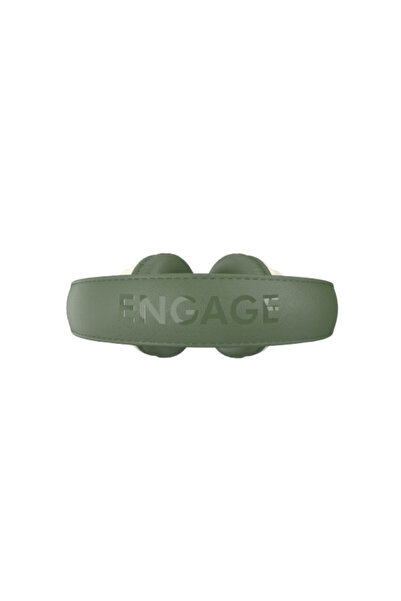 Engage HS E30 Bluetooth Headphones – Wireless Over-Ear Headset with Active Noise Cancellation Upto 55H Playtime with Crystal-Clear Audio, Army Green