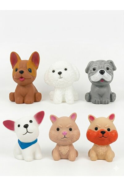 sea gulf A Set of Mini Cute Dog Figurines, Perfect for Cake Decorations or Ed...