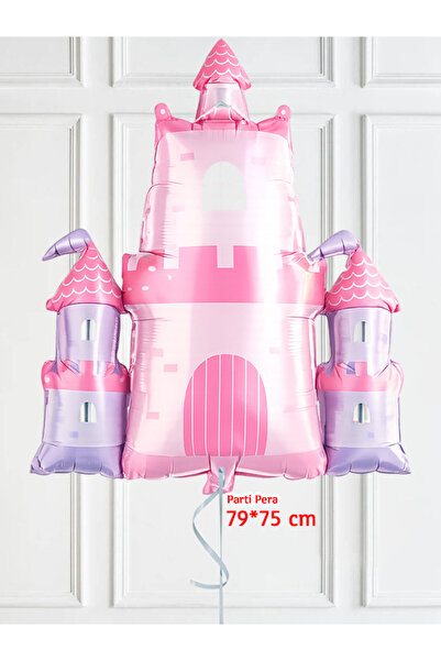 parti pera Şato Folyo Balon 79*75 cm Prenses Tema Uyumlu Folyo Balon