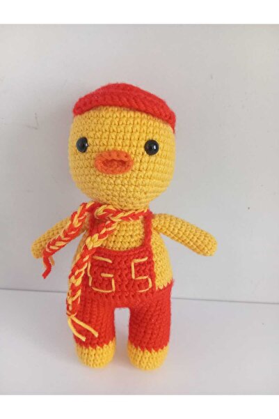 Masal Gurumi TARAFTAR GALATASARAY SPOR ÖRDEK AMİGURUMİ OYUNCAK (1 ADET)