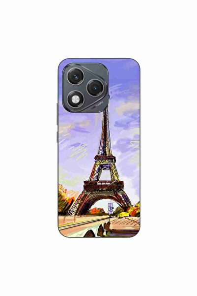 OEM Husa compatibila cu Honor 400 Lite Silicon Gel Tpu Model Desen Turnul Eiffel