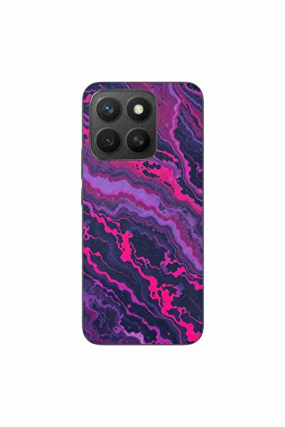 OEM Husa compatibila cu Honor X8c Silicon Gel Tpu Model Midnight Rose Marble